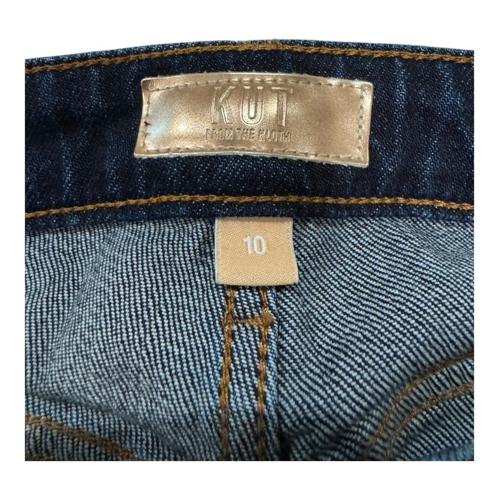 KUT From The Kloth Reese High Rise Ankle Straight Jeans Blue Size 10 - Picture 7 of 9